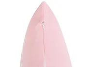 Set van 3 sierkussens VELLYN 30 x 50 cm 45 x 45 cm Roze kerstmotief_1164698