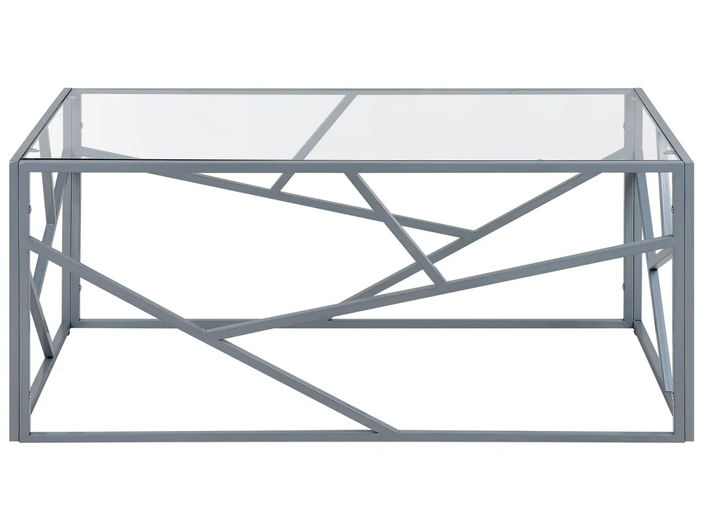 Couchtisch ORLAND Glas Silber_767899