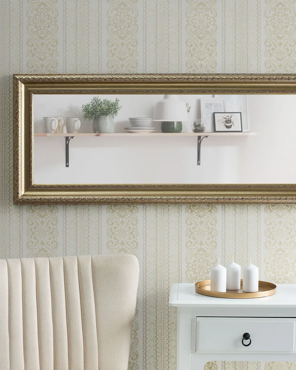 Wandspiegel AURILLAC 51 cm 141 cm Gold_849222