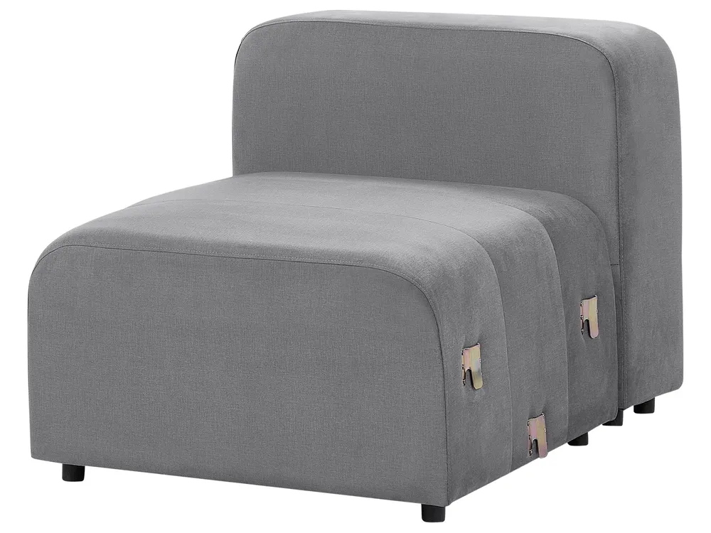 Modular Sofa 3 Seater FALSTERBO Velvet Grey_919395