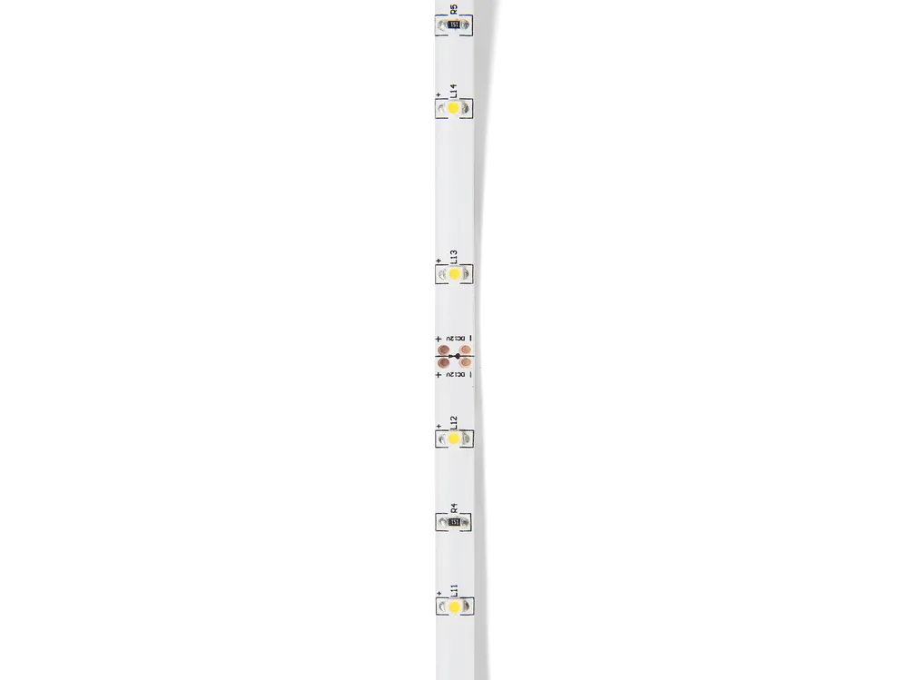 Bett mit LED Bouclé ZEN 180 x 200 cm LED Naturfarbene Esche_935907