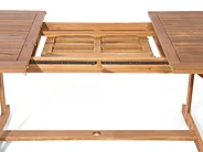 Garden Dining Set 8 Seater MAUI with Cushions Acacia Wood Off-White_697123