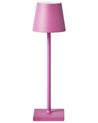 Kabellose LED Tischlampe BACEIRO Metall Rosa
