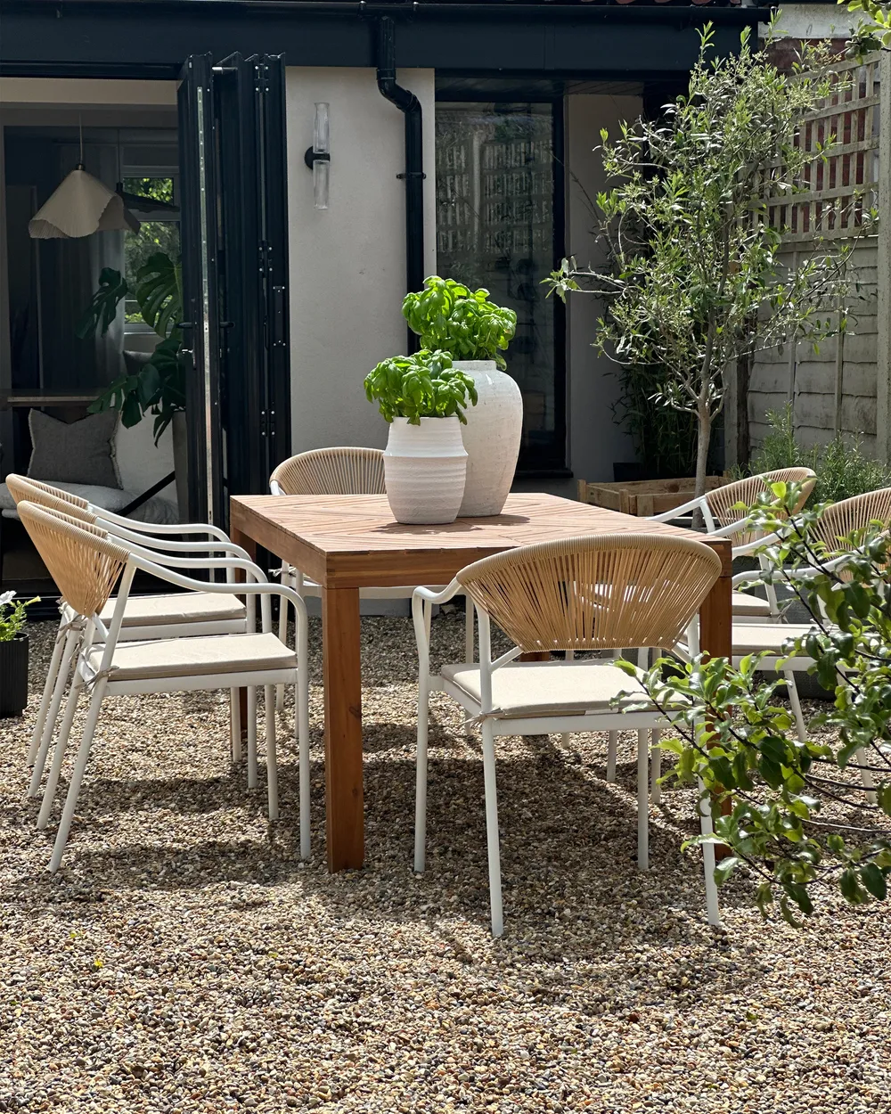 Garden Dining Table BARATTI 180 cm 90 cm Acacia Wood Brown_946656