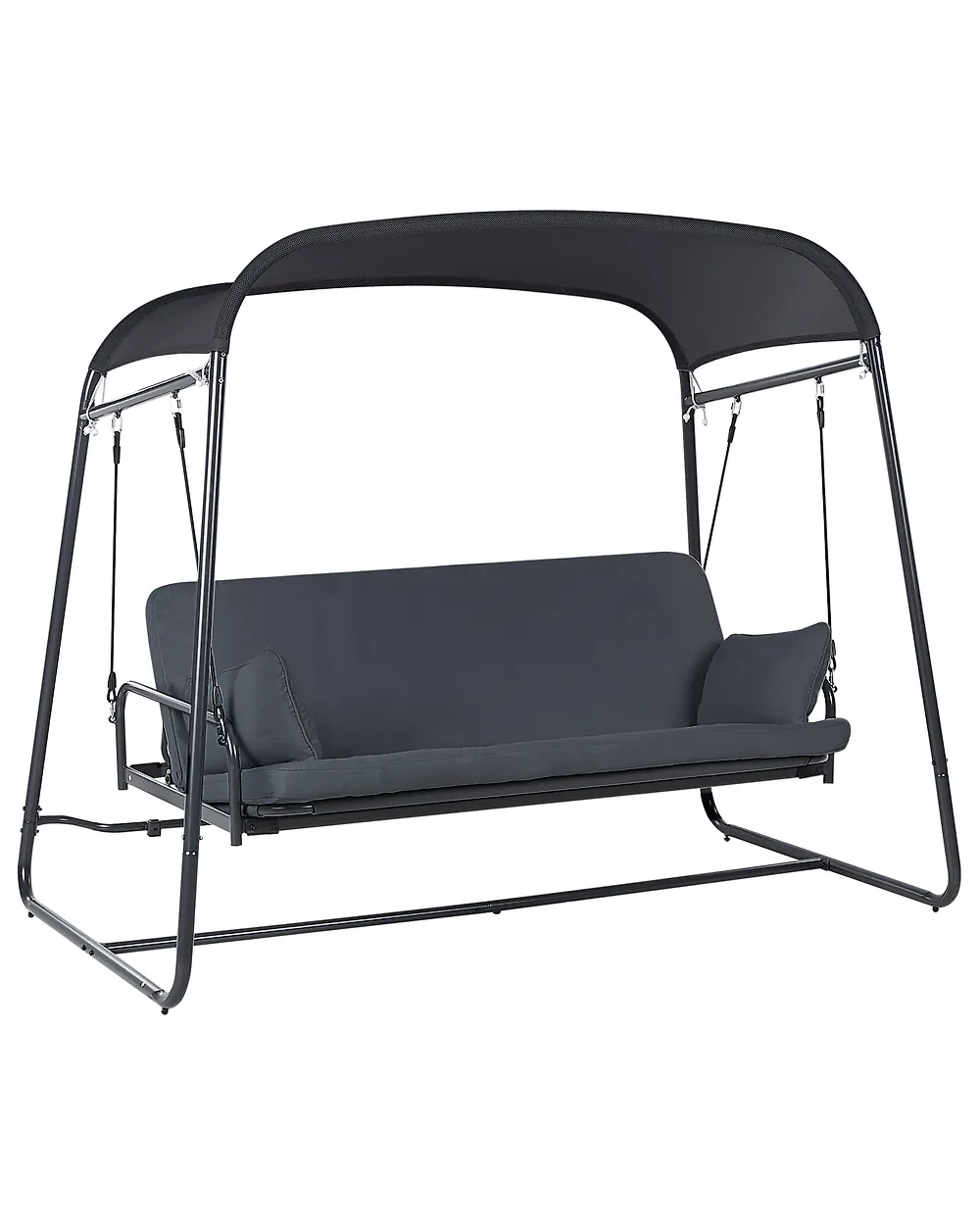 Patio Swing MARSCIANO Metal Dark Grey_961261