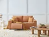 Sofa elektrisch verstellbar 2-Sitzer NUKARI Cord Orange