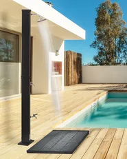 Freestanding Outdoor Solar Shower BUENOS Black_974039