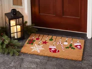 Fußmatte ZALUMO Bunt 45 x 75 cm Weihnachtsmotiv Kokosfasern_1094034