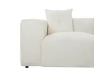 Corner Sofa 3 Seater DOLVA Boucle Off-White Left Hand_946417