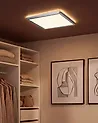 LED Deckenlampe TIVORA mit Fernbedienung mit Dimmer Silber