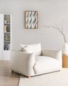 Sessel LUVOS Stoff Cremeweiß