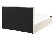 Lit ottoman AMIENS Velours Beige clair 140 x 200 cm_791220