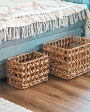 Kuscheldecke FATEHPUR Baumwolle 130 x 180 cm Beige_918274