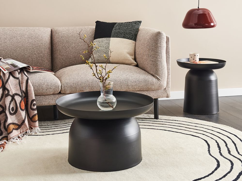 Couchtisch TORRENS Metall Schwarz