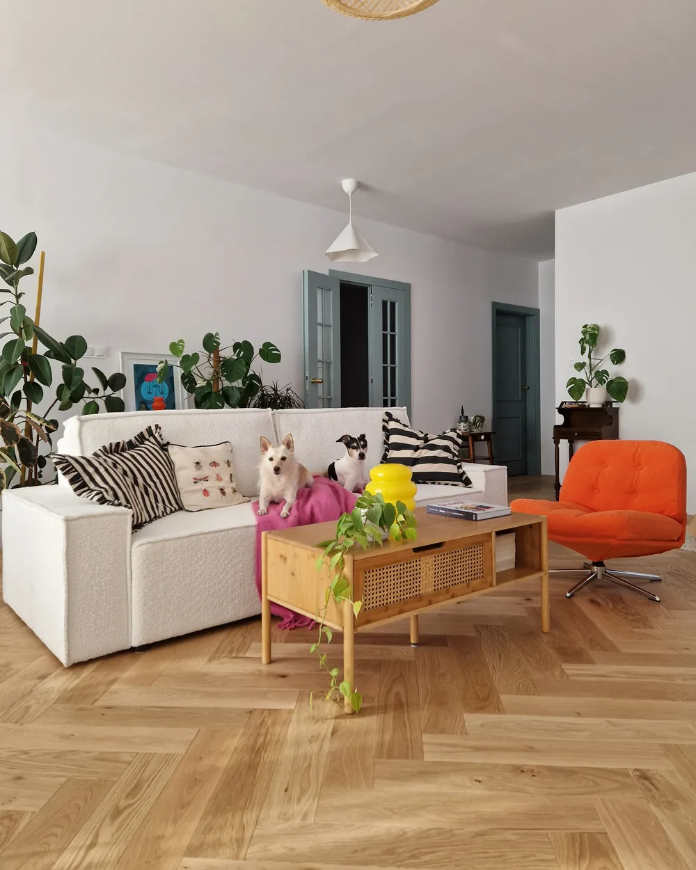 Couchtisch SURREY mit Stauraum Bambus Naturfarben_979208