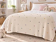 Kuscheldecke GAIDAR Baumwolle 130 x 170 cm Beige_1183962