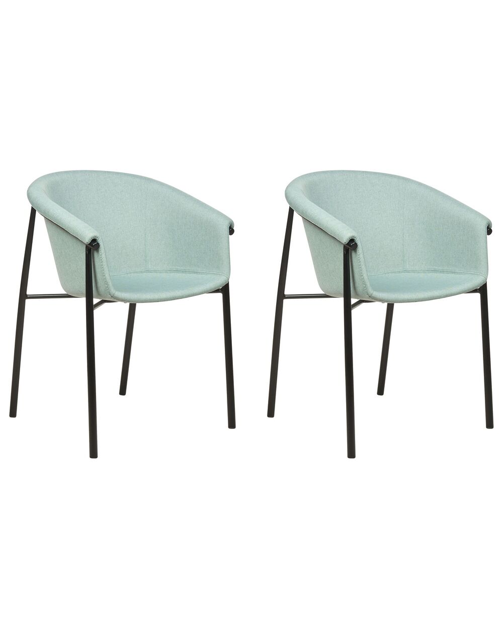 Set van 2 eetkamerstoelen AMES Mintgroen