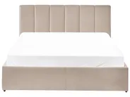 Lit ottoman DREUX Velours Taupe 140 x 200 cm_1012295