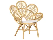 Bistro Set inkl. Kissen FLORENTINE / LIMNI Rattan Beige_793935