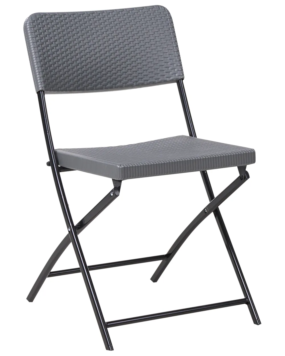 Bistro Set Folding TRAPPETO Grey_1033312