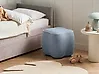 Pouf JUNO Stoff Hellblau