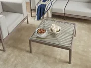 Outdoor Couchtisch FERRETTI 69 cm 69 cm Taupe_1057989