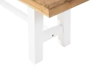 Garden Dining Set 6 Seater SCANIA Acacia Wood White_475773