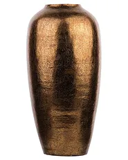 Dekovase LORCA 48 cm Keramik Goldbraun_722699