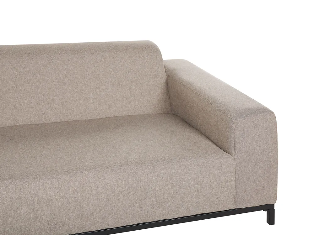 Garden Lounge Set with Table 5 Seater ROVIGO Beige_869478