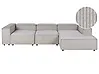 Modul Ecksofa 4-Sitzer ARDAL Cord Taupe linksseitig