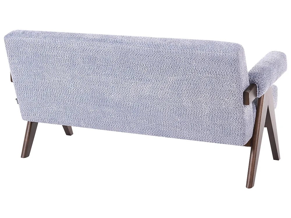 Sofa 2 Seater TAMRE Chenille Light Blue/ Dark Brown_1183259