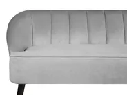 Sofa 3-Sitzer ALSVAG Samtstoff Hellgrau_732252
