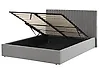 Bett mit Stauraum VION Samtstoff Grau 160 x 200 cm