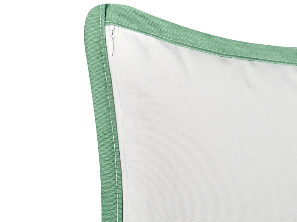 Gartenkissen 2er Set MEADOW Pflanzenmuster 30 x 50 cm Grün_979648