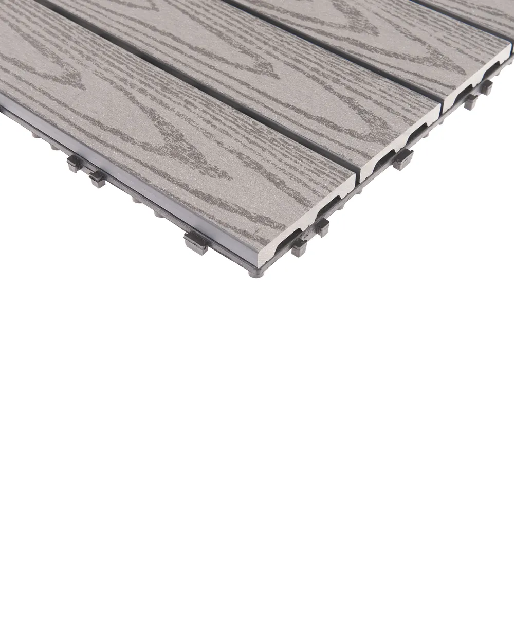Outdoor Flooring ATESSA Wood-Plastic Composite (WPC) Grey_966715
