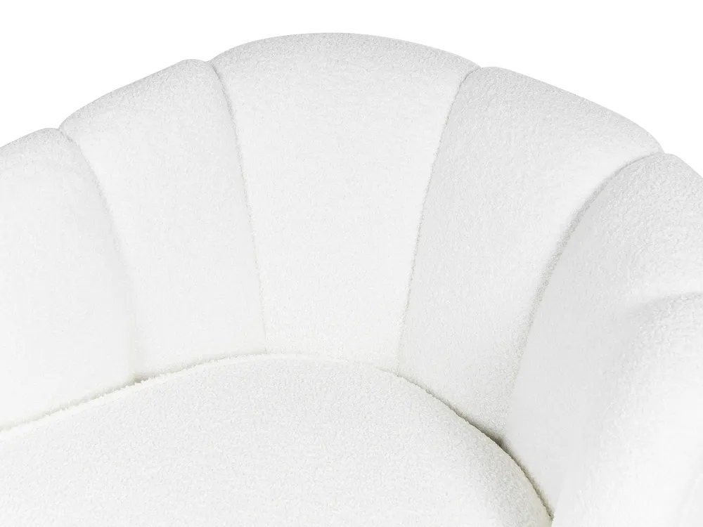 Rechtszijdige chaise longue ALLIER Bouclé Gebroken wit_879195