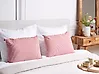 Dekokissen 2er Set AALITA 40 x 60 cm Baumwolle Rot Streifenmuster