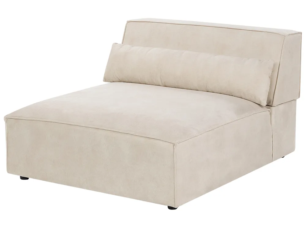 Modular Sofa 3 Seater HELLNAR Velvet Light Beige_910993