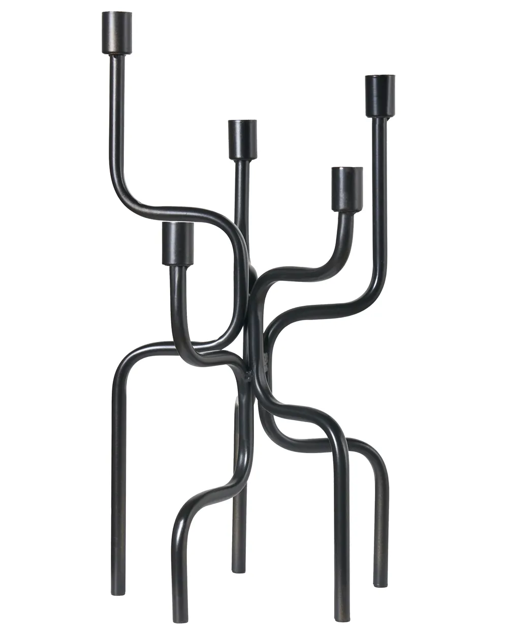 Kerzenständer PORRTELA 50 cm Metall Schwarz