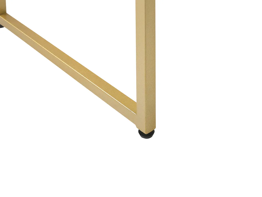 Konsolentisch DAPHNE 100 cm 48 cm mit Schubladen Weiß / Gold_811530