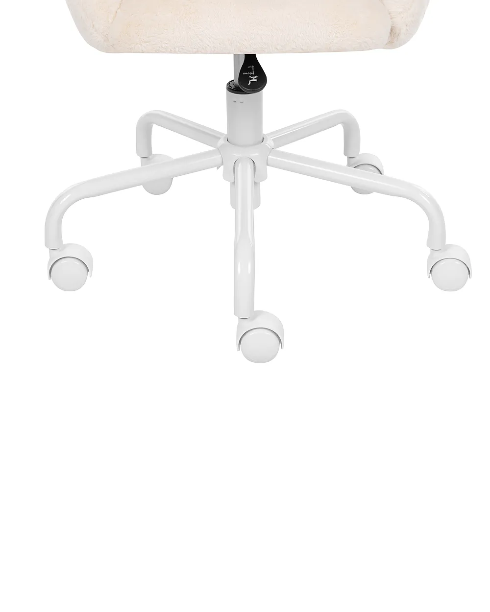 Chaise de bureau JUBBI Fourrure synthétique Blanc cassé_1163887