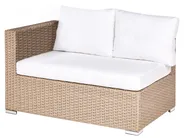 Lounge Set mit Tisch 8-Sitzer XXL modular Polyrattan Beige rechtsseitig_905103