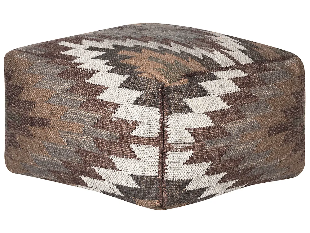 Deepor Pouffe DEEPOR Jute Multicolour | Beliani.dk