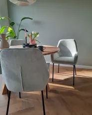 Set of 2 Dining Chairs LOVERNA Corduroy Mint Green_818921