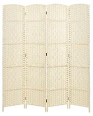Raumteiler 4-teilig LAPPAGO 163 cm 170 cm Hellbeige_874002
