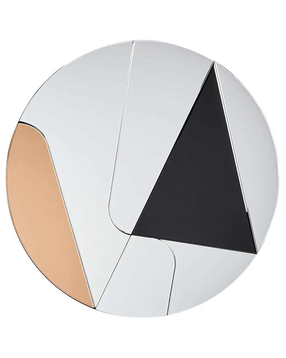 Wandspiegel TROUVILLE 80 cm 80 cm Schwarz / Gold