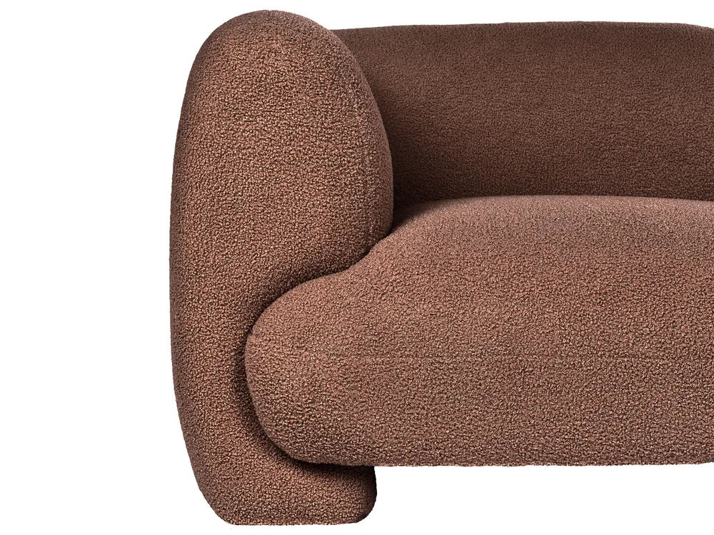 Modulsofa Set 4-Sitzer MJALBI Bouclé Braun_1075396