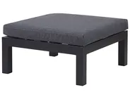 Garten Ecksofa mit Tisch 5-Sitzer MESSINA Metall Schwarz linksseitig_769443