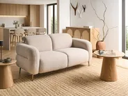 Sofa 2 Seater ARTUNA Boucle Beige_1045364