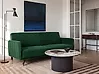 Schlafsofa 3-Sitzer SENJA Samtstoff Smaragdgrün